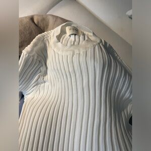 New Dissh Ada Off white long sleeve midi dress